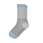 The Pacific Blue | Tri Color Block Heel Hammock™ Crew Socks - Shinesty