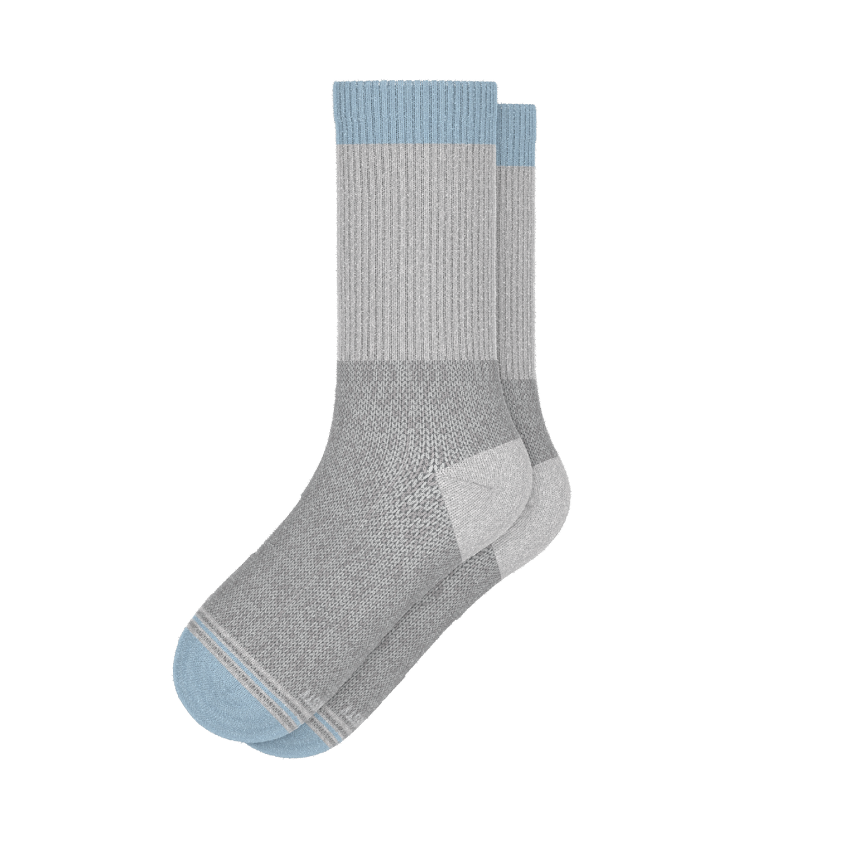 The Pacific Blue | Tri Color Block Heel Hammock™ Crew Socks - Shinesty