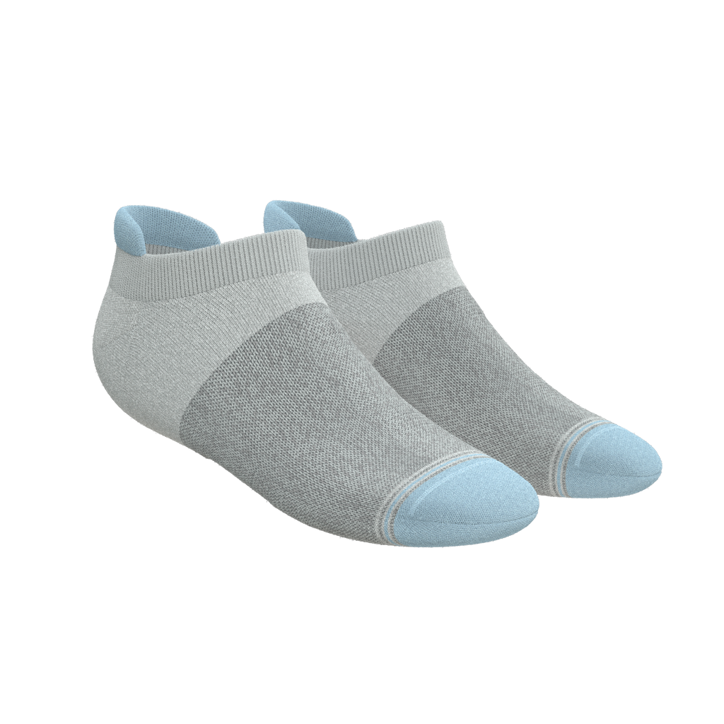 Versatile Solids Mix Pack | Blue Tri Color Block and Solids Heel Hammock™ Ankle Socks 3 Pack - Shinesty