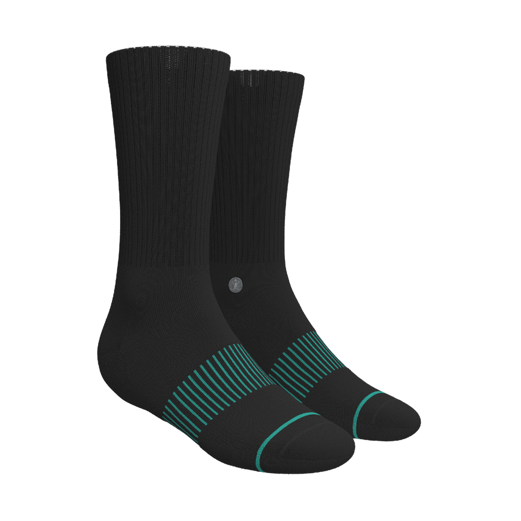 Versatile Solids Mix Pack | Blue Tri Color Block and Solids Heel Hammock™ Crew Socks 3 Pack - Shinesty