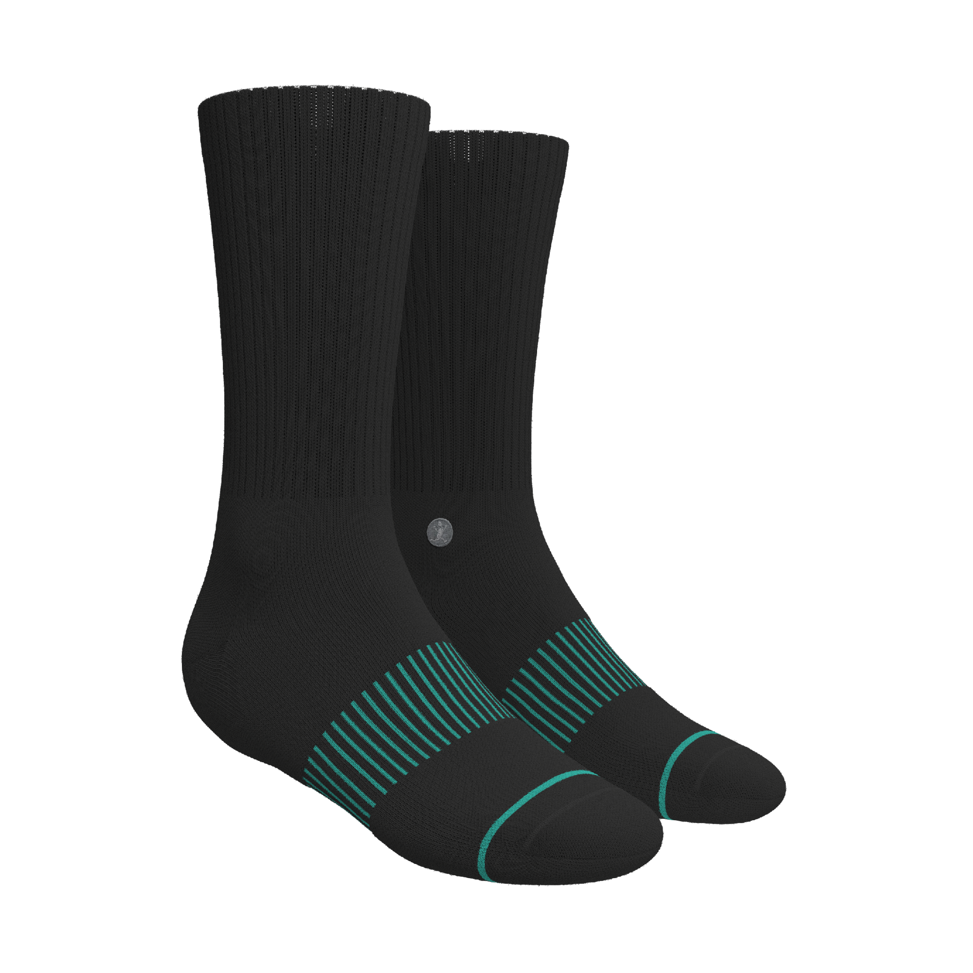 Versatile Solids Mix Pack | Blue Tri Color Block and Solids Heel Hammock™ Crew Socks 3 Pack - Shinesty
