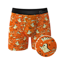 The Paranormal Entitty | Ghost Busts Ball Hammock® Pouch Underwear With Fly - Shinesty