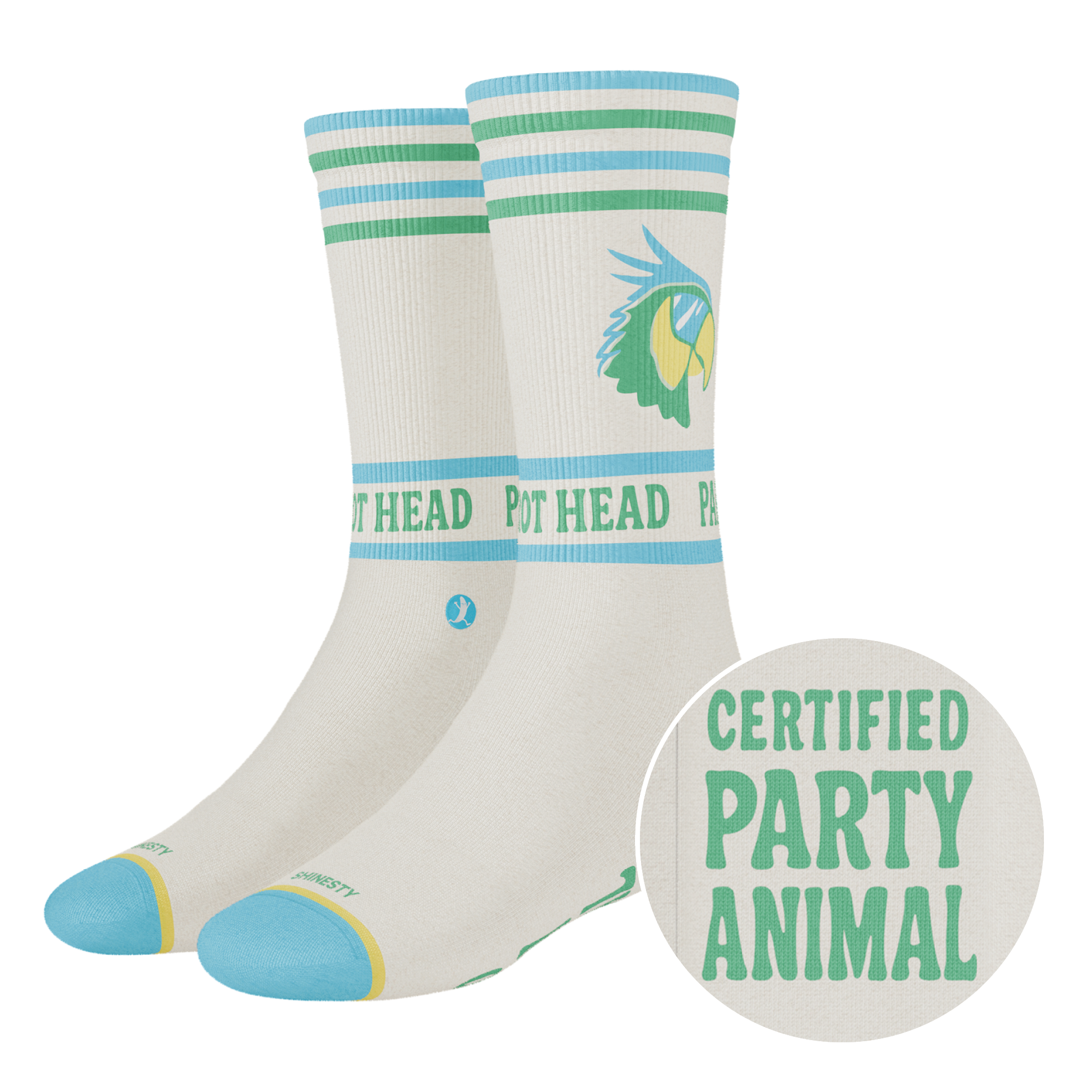 The Party Animal | Shinesty x Margaritaville® Heel Hammock™ Crew Socks - Shinesty