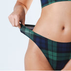 The Black Watch | Tartan Plaid MicroModal Thong - Shinesty