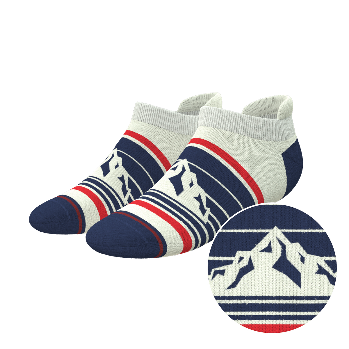 The Peaks | Mountain Heel Hammock™ Ankle Socks - Shinesty