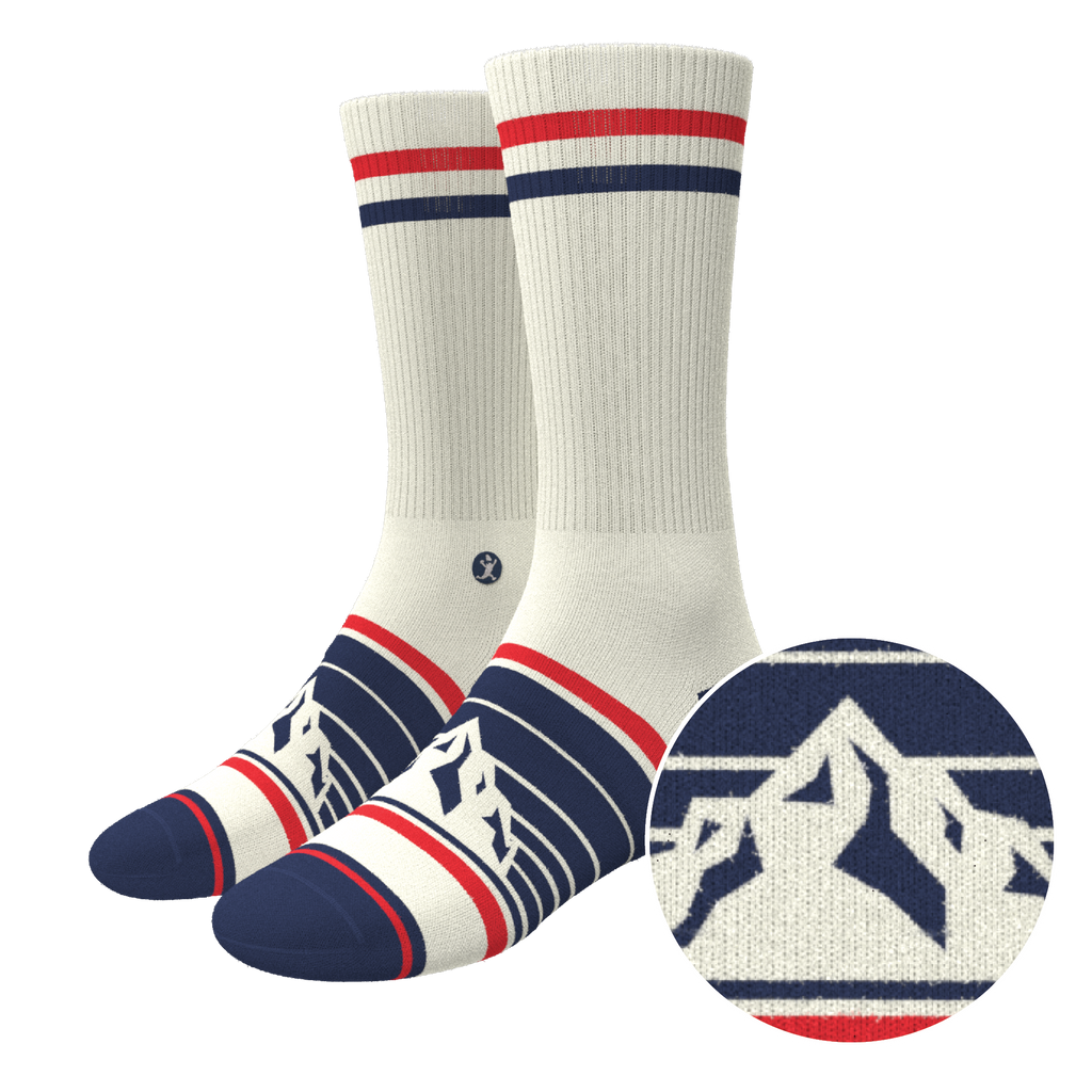 The Peaks | Mountain Heel Hammock™ Crew Socks - Shinesty
