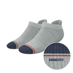 The Pebble | Grey Heel Hammock™ Ankle Socks - Shinesty