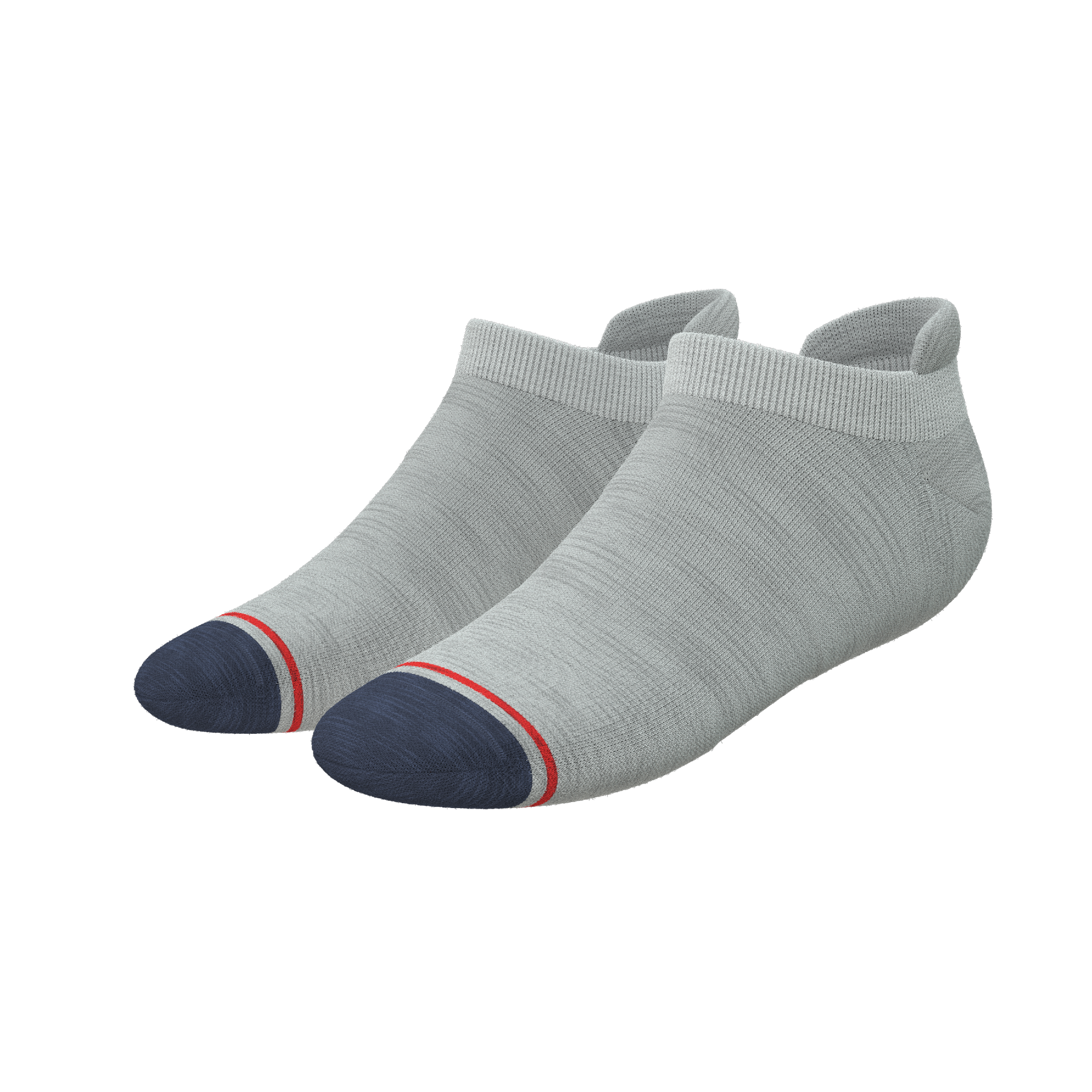 The Pebble | Grey Heel Hammock™ Ankle Socks - Shinesty