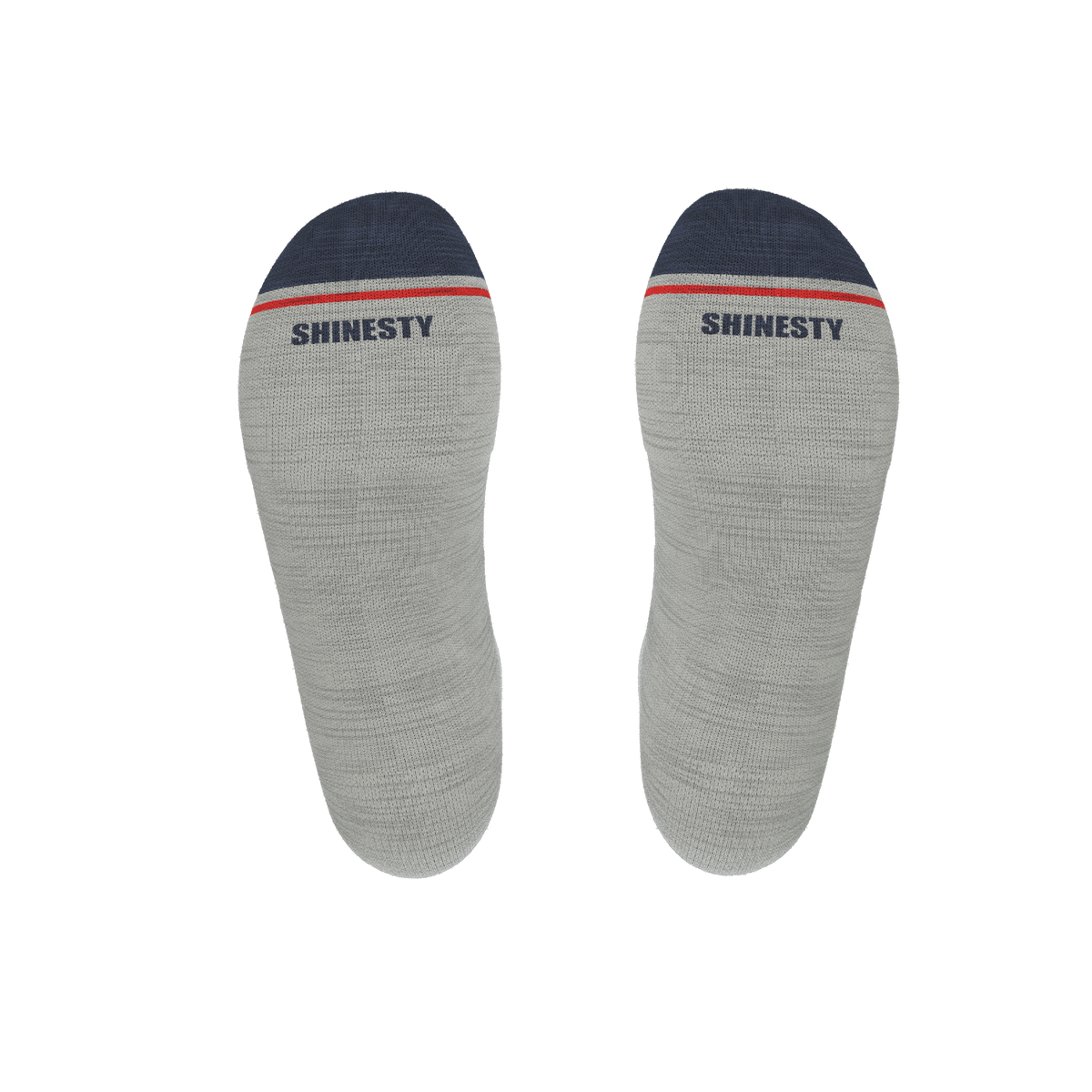 The Pebble | Grey Heel Hammock™ Ankle Socks - Shinesty