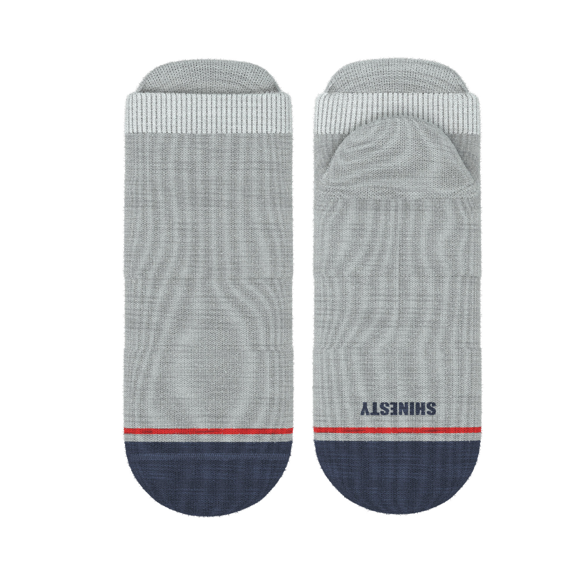 The Pebble | Grey Heel Hammock™ Ankle Socks - Shinesty