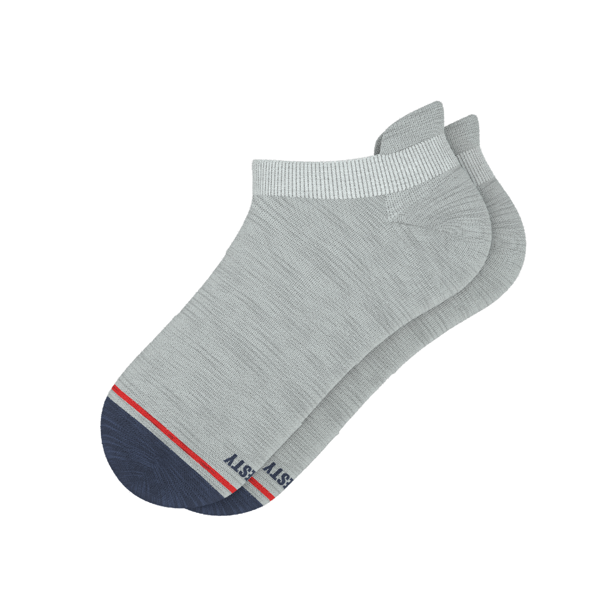 The Pebble | Grey Heel Hammock™ Ankle Socks - Shinesty