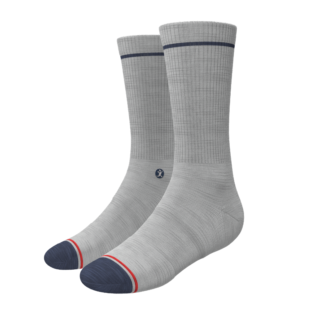 The Pebble | Grey Heel Hammock™ Crew Socks - Shinesty