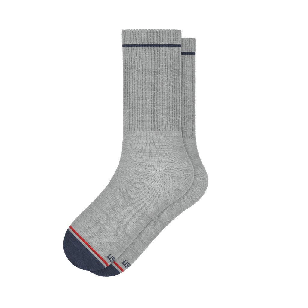 The Pebble | Grey Heel Hammock™ Crew Socks - Shinesty