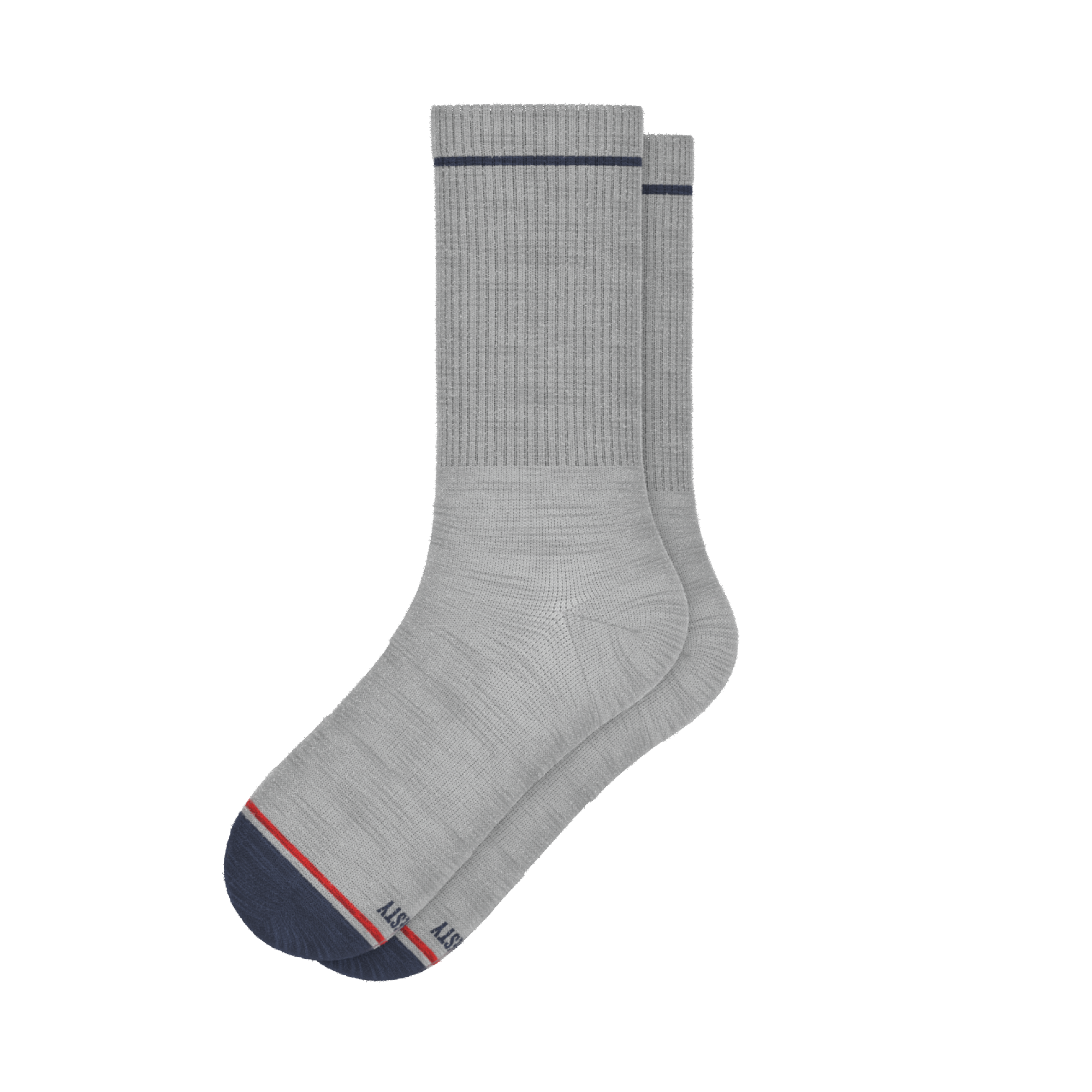 The Pebble | Grey Heel Hammock™ Crew Socks - Shinesty