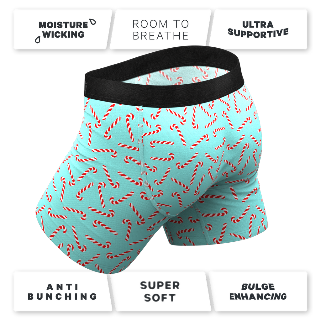 The Peppermint Pimp Canes | Candy Cane Ball Hammock® Pouch Underwear - Shinesty