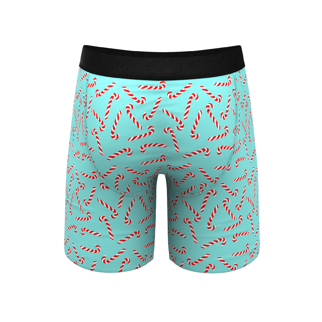 The Peppermint Pimp Canes | Candy Cane Ball Hammock® Boxer - Long Leg - Shinesty