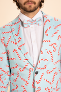 The Peppermint Pimp Canes | Candy Cane Men's Printed Bow Tie - Shinesty