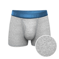 The Physical Education | Heather Grey and Blue Ball Hammock® Pouch Trunks Underwear - Shinesty