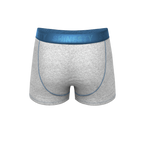 The Physical Education | Heather Grey and Blue Ball Hammock® Pouch Trunks Underwear - Shinesty