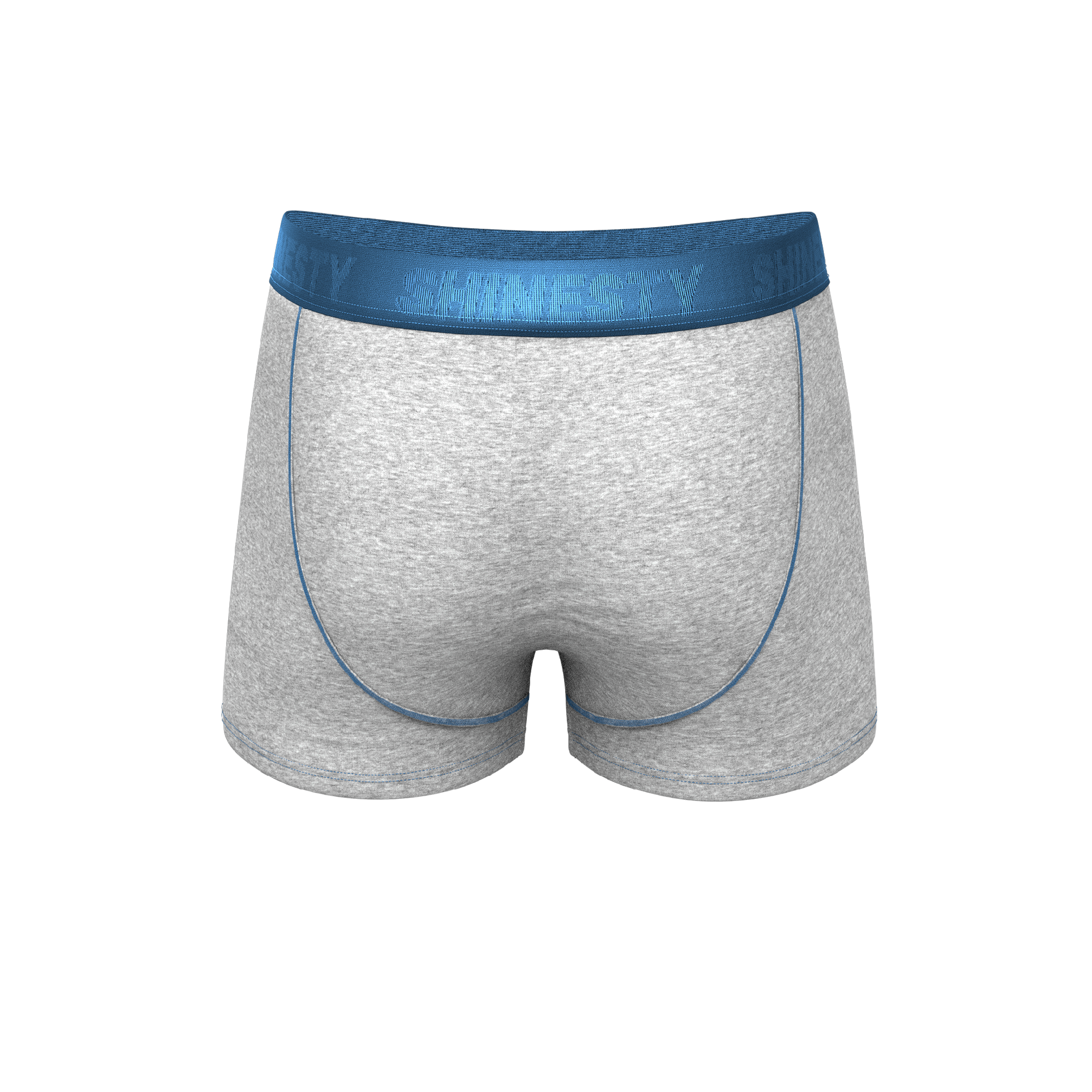 The Physical Education | Heather Grey and Blue Ball Hammock® Pouch Trunks Underwear - Shinesty