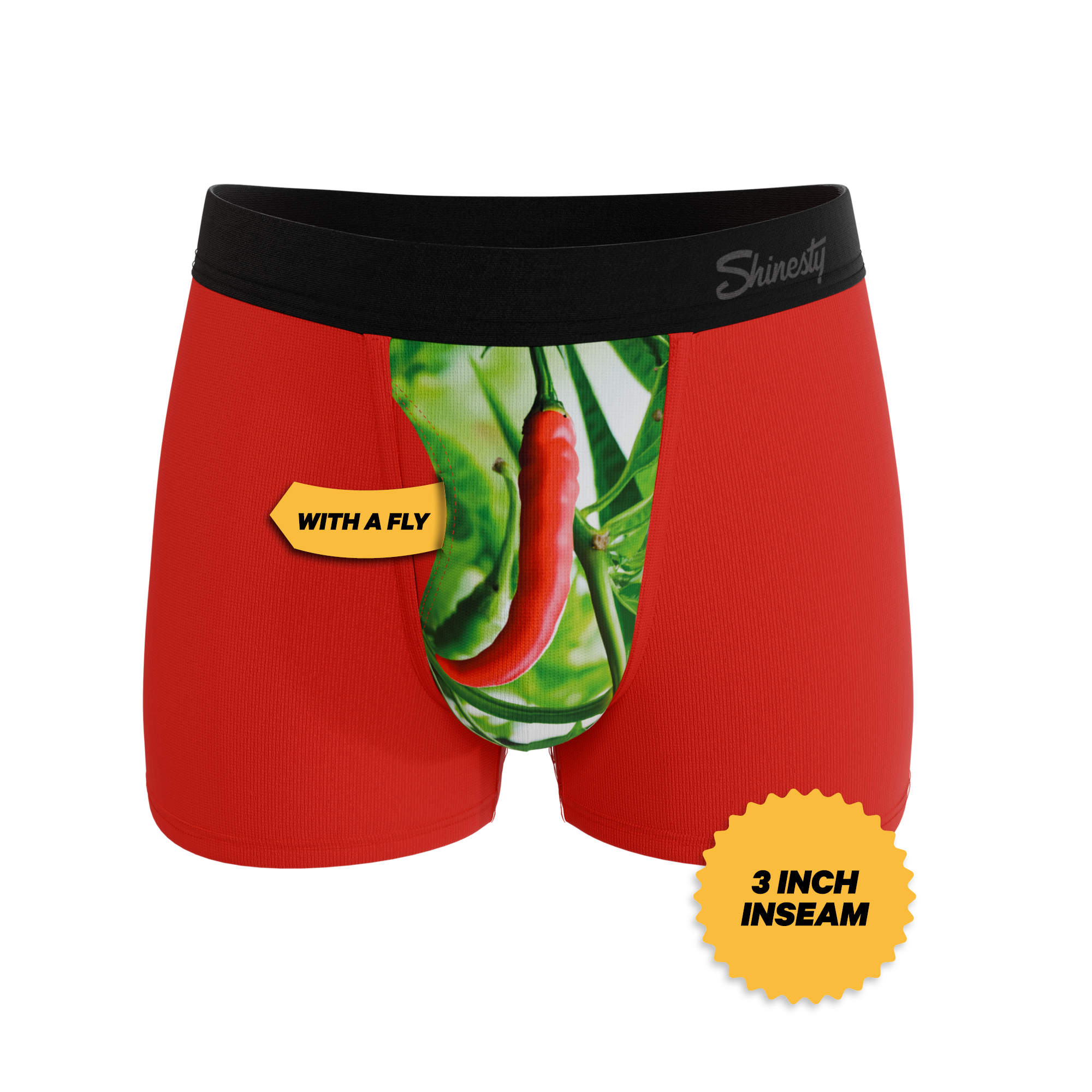 The Picante | Chili Pepper Ball Hammock® Pouch Trunks Underwear - Shinesty