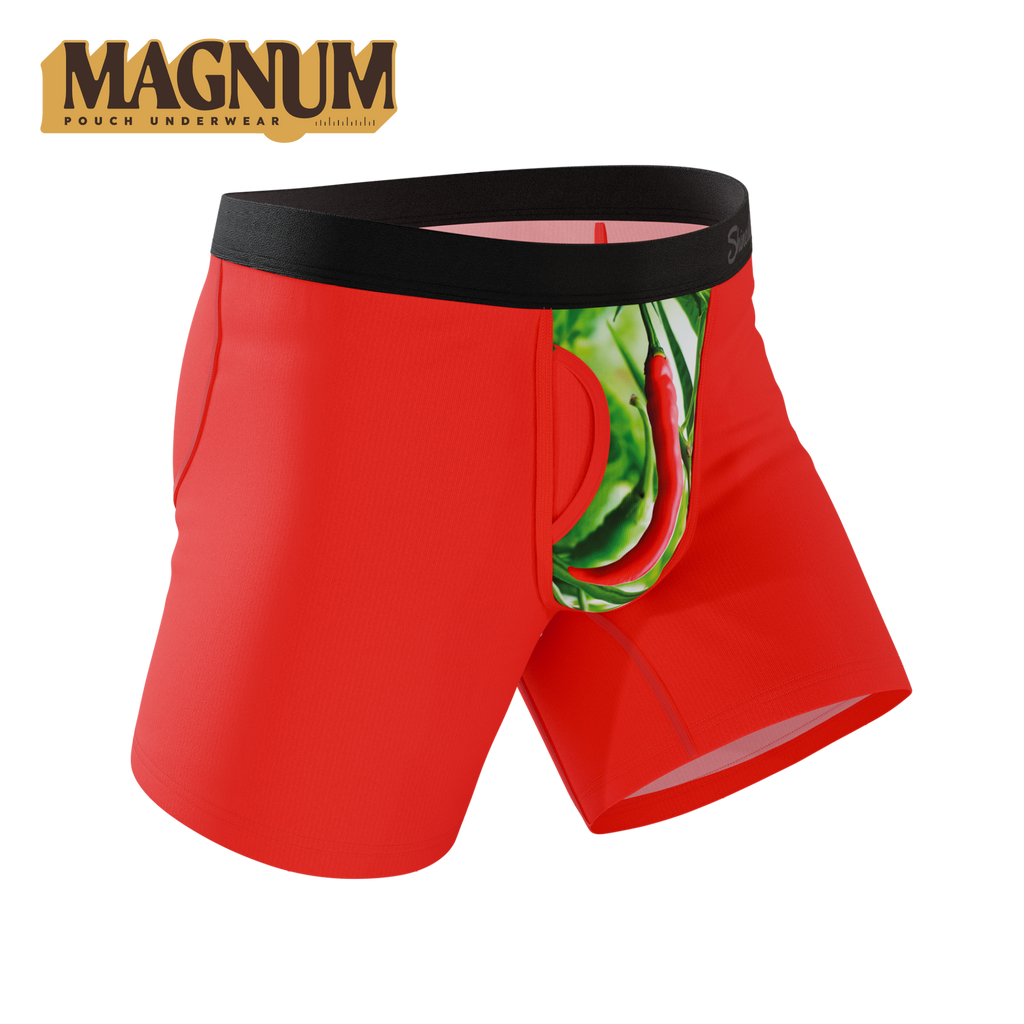 The Picante | Chili Pepper Ball Hammock® Magnum Big Pouch Underwear - Shinesty