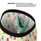 The Pine Tree Playboy | Retro Christmas Trees Ball Hammock® Boxer - Long Leg - Shinesty