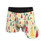 The Pine Tree Playboy | Retro Christmas Trees Ball Hammock® Pouch Trunks Underwear - Shinesty