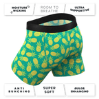 The Pineapple Express | Pineapple Ball Hammock® Pouch Underwear With Fly - Shinesty