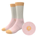 The Pinky Toes | Tri Color Block Heel Hammock™ Crew Socks - Shinesty