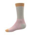 The Pinky Toes | Tri Color Block Heel Hammock™ Crew Socks - Shinesty