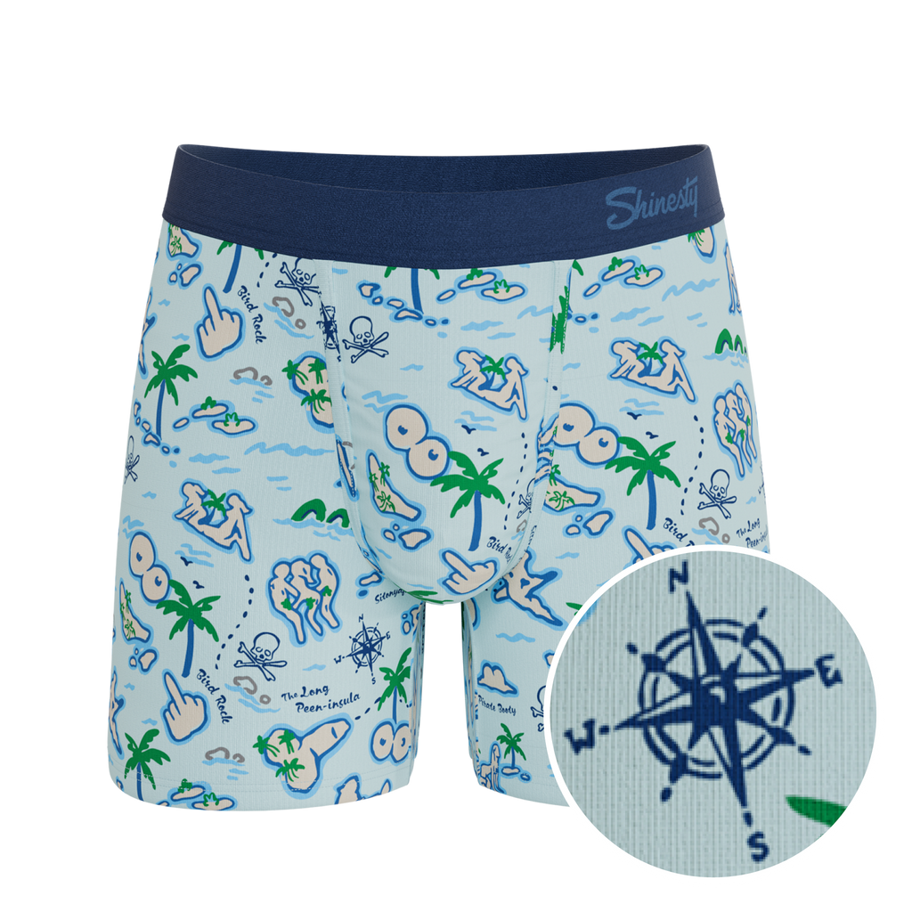 The Pirate's Booty | Naughty Map Ball Hammock® Pouch Underwear - Shinesty
