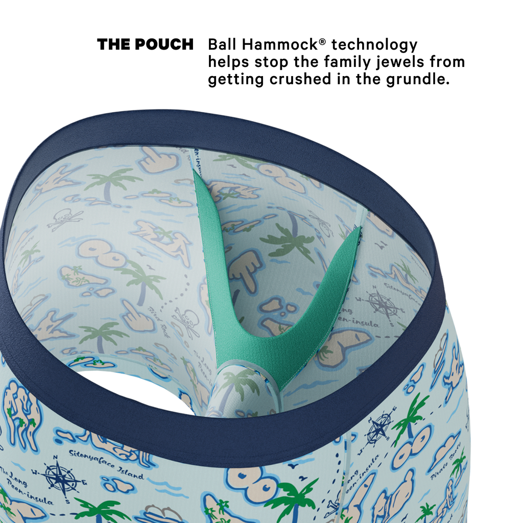 The Pirate's Booty | Naughty Map Ball Hammock® Pouch Underwear - Shinesty
