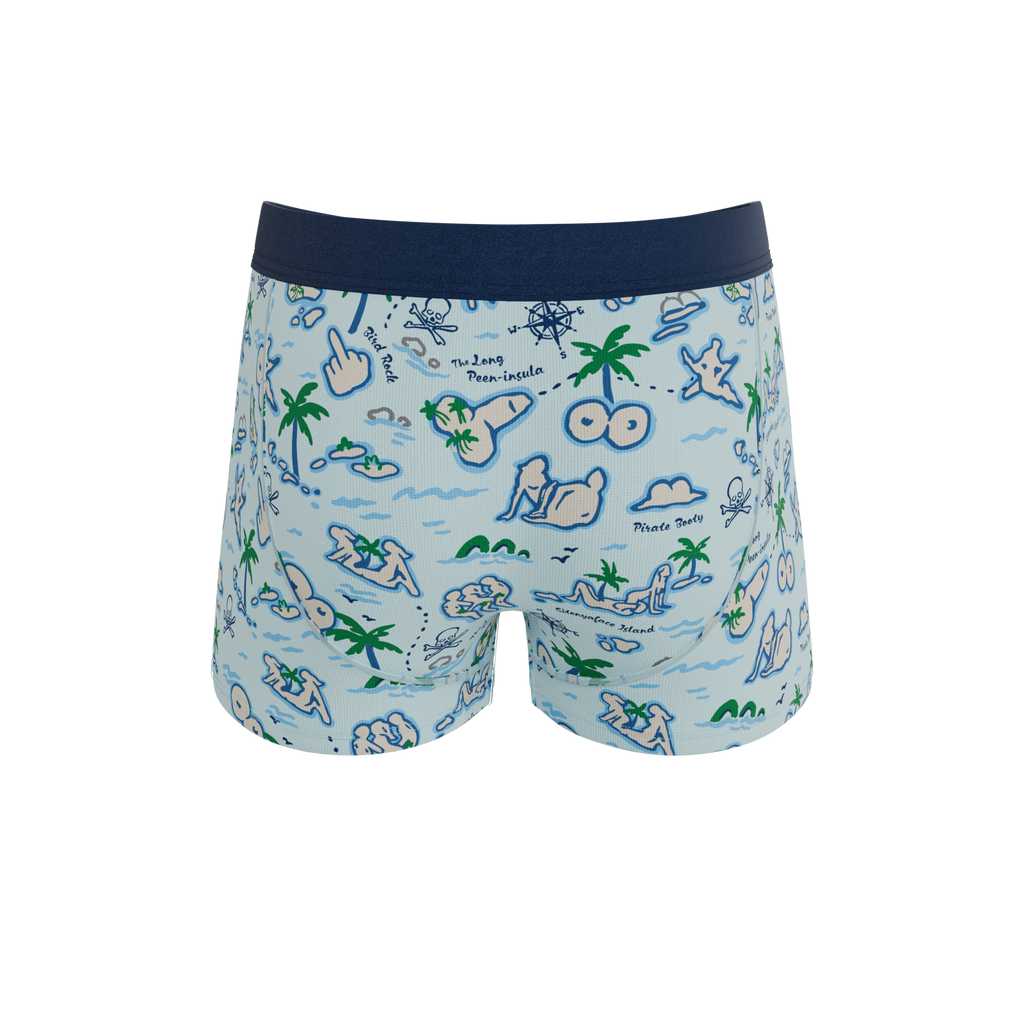 The Pirate's Booty | Naughty Map Ball Hammock® Pouch Trunks Underwear - Shinesty