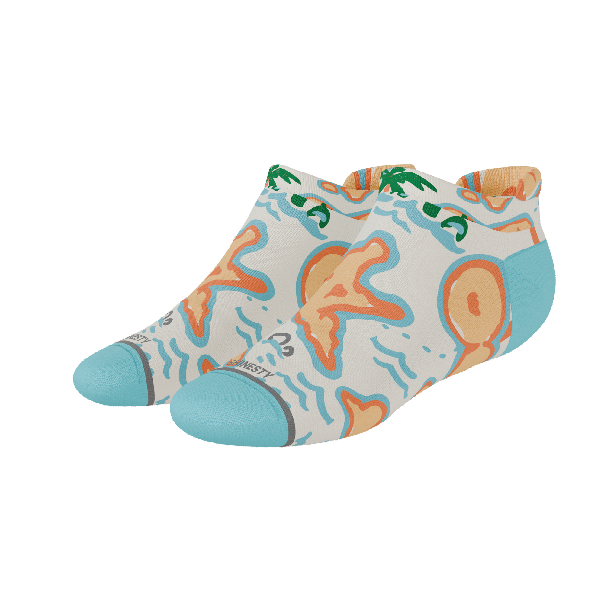 The Pirate's Booty | Naughty Map Heel Hammock™ Ankle Socks - Shinesty