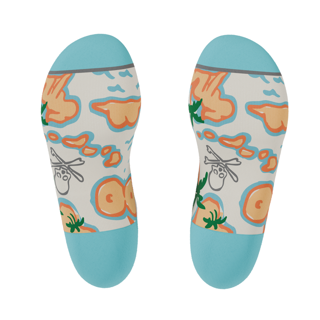 The Pirate's Booty | Naughty Map Heel Hammock™ Ankle Socks - Shinesty