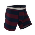 The Pitch | Rugby Stripe Ball Hammock® Pouch Underwear - Shinesty