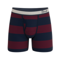 The Pitch | Rugby Stripe Ball Hammock® Pouch Underwear With Fly - Shinesty