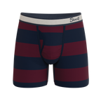 The Pitch | Rugby Stripe Ball Hammock® Pouch Underwear With Fly - Shinesty