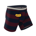 The Pitch | Rugby Stripe Ball Hammock® Pouch Underwear With Fly - Shinesty