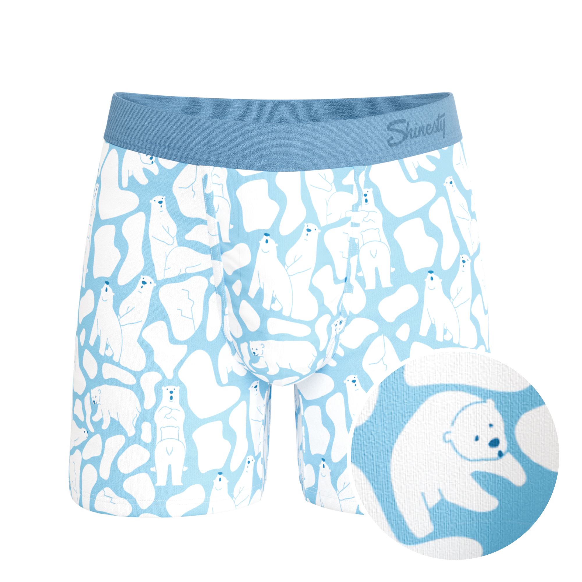 The Polar Polka | Polar Bear Scene Ball Hammock® Pouch Underwear - Shinesty