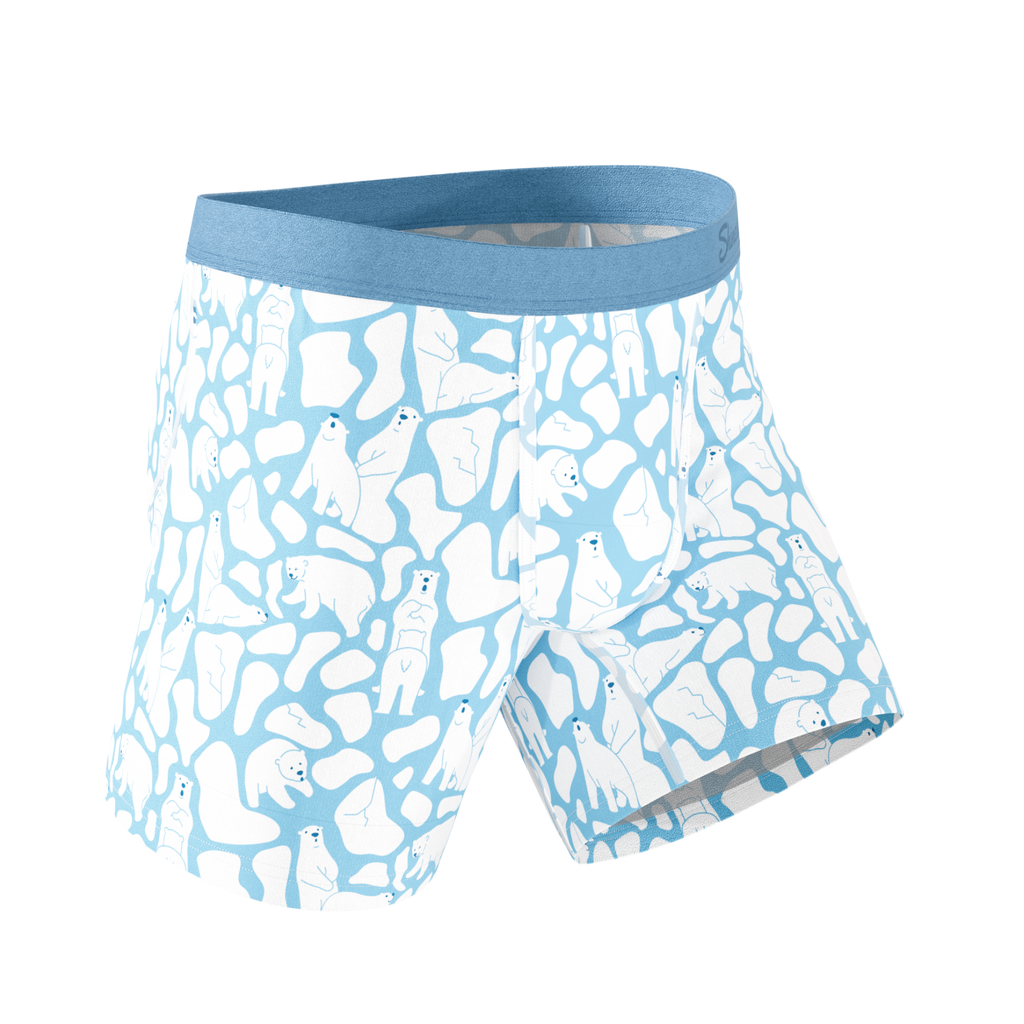The Polar Polka | Polar Bear Scene Ball Hammock® Pouch Underwear - Shinesty