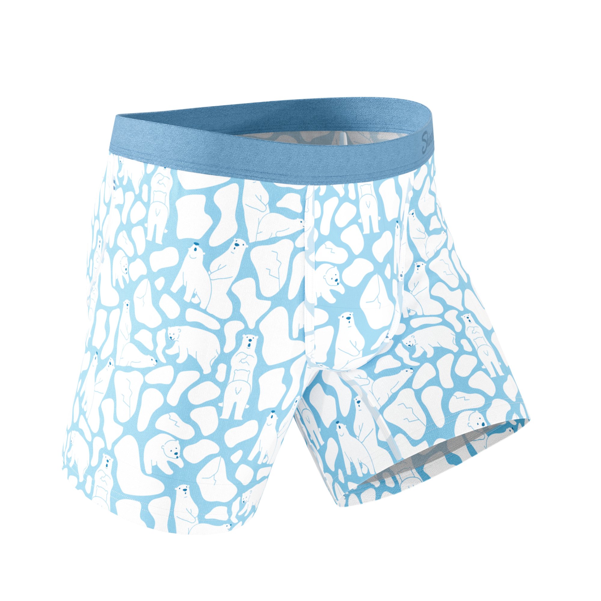 The Polar Polka | Polar Bear Scene Ball Hammock® Pouch Underwear - Shinesty