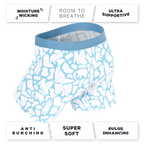 The Polar Polka | Polar Bear Scene Ball Hammock® Pouch Underwear With Fly - Shinesty