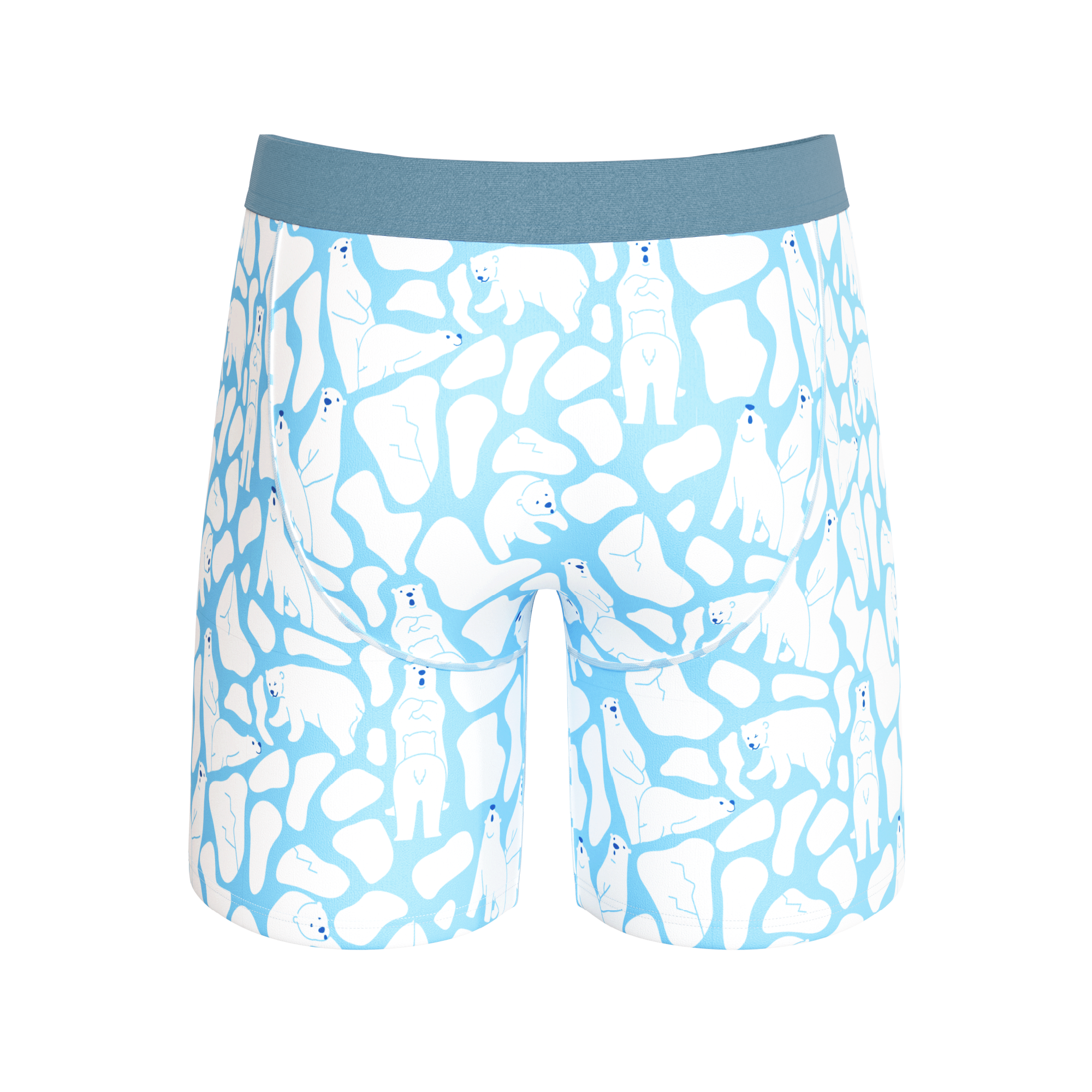 The Polar Polka | Polar Bear Scene Ball Hammock® Boxer - Long Leg - Shinesty