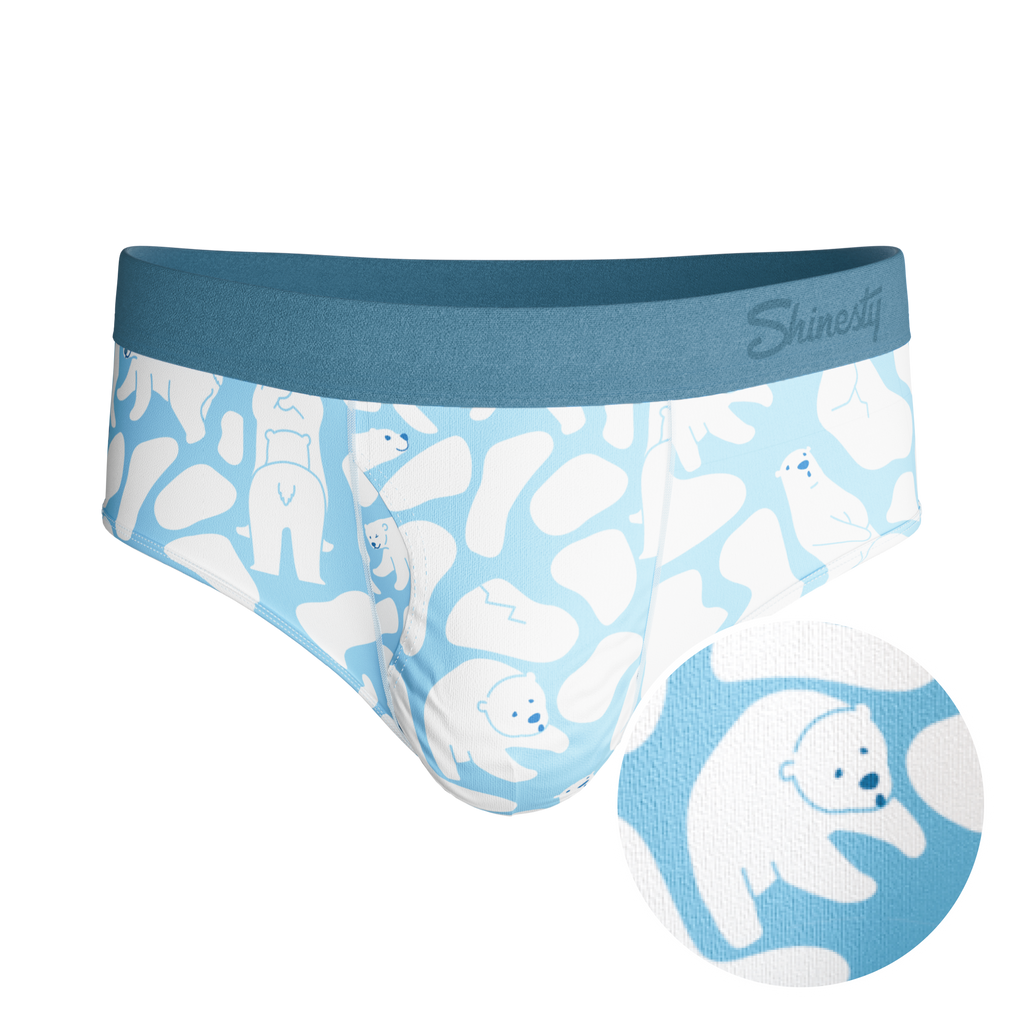 The Polar Polka | Polar Bear Scene Ball Hammock® Pouch Underwear Briefs - Shinesty