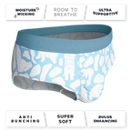 The Polar Polka | Polar Bear Scene Ball Hammock® Pouch Underwear Briefs - Shinesty