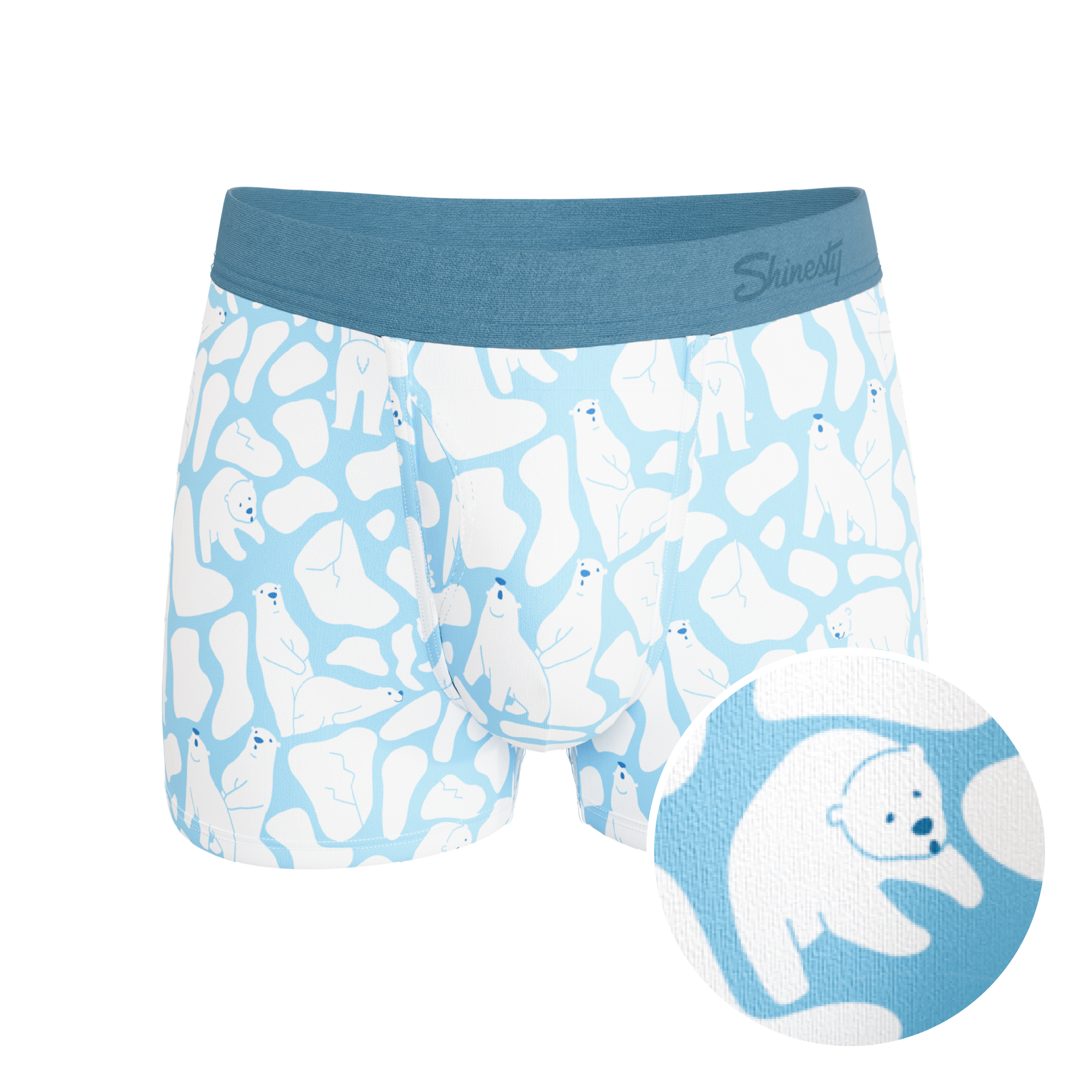 The Polar Polka | Polar Bear Scene Ball Hammock® Pouch Trunks Underwear - Shinesty