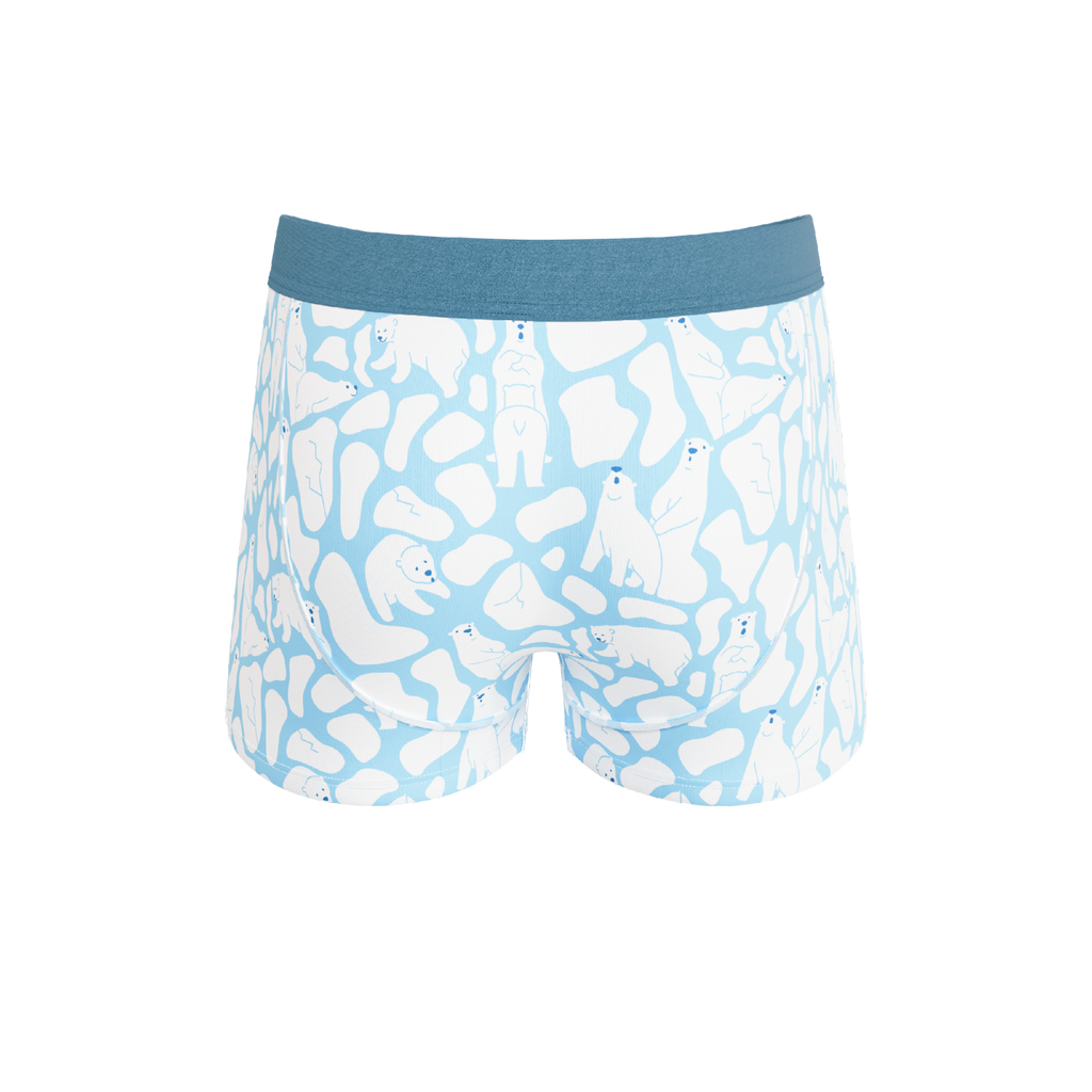 The Polar Polka | Polar Bear Scene Ball Hammock® Pouch Trunks Underwear - Shinesty