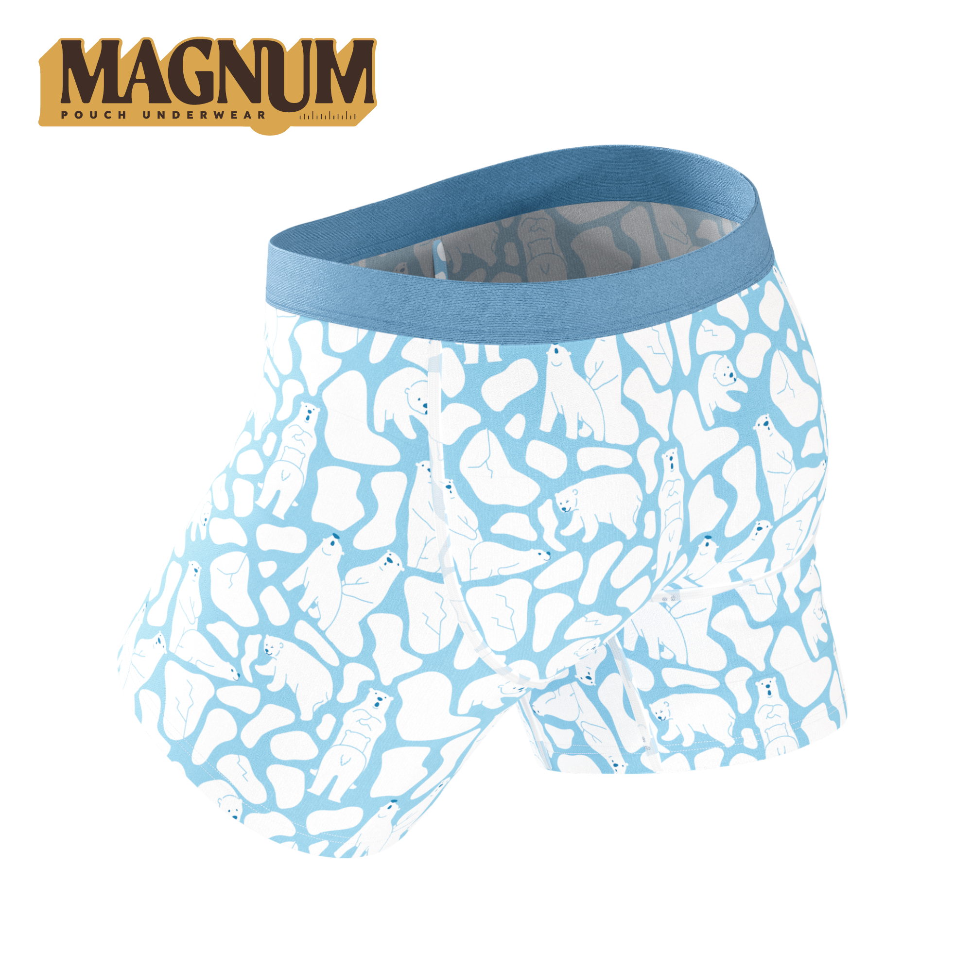 The Polar Polka | Polar Bear Scene Ball Hammock® Magnum Big Pouch Underwear - Shinesty